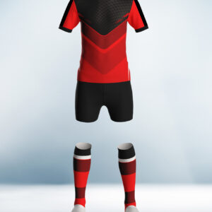 Cusotm Red and Black Soccor Uniform