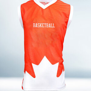 Custom Orange and White Basketball Jersey