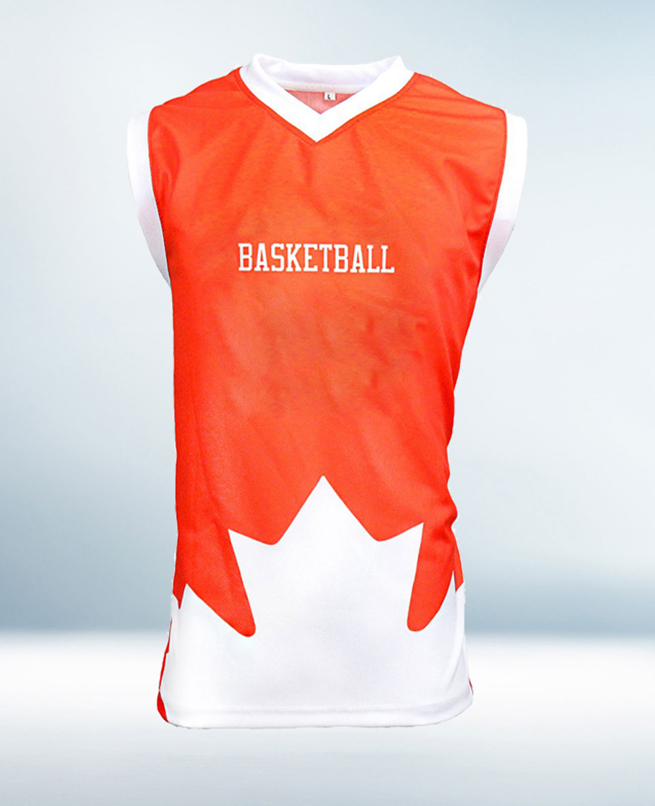 Custom Orange and White Basketball Jersey