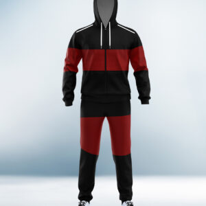Cusotm Black and Red Tracksuit