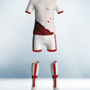 Cusotm Red and White Soccor Uniform