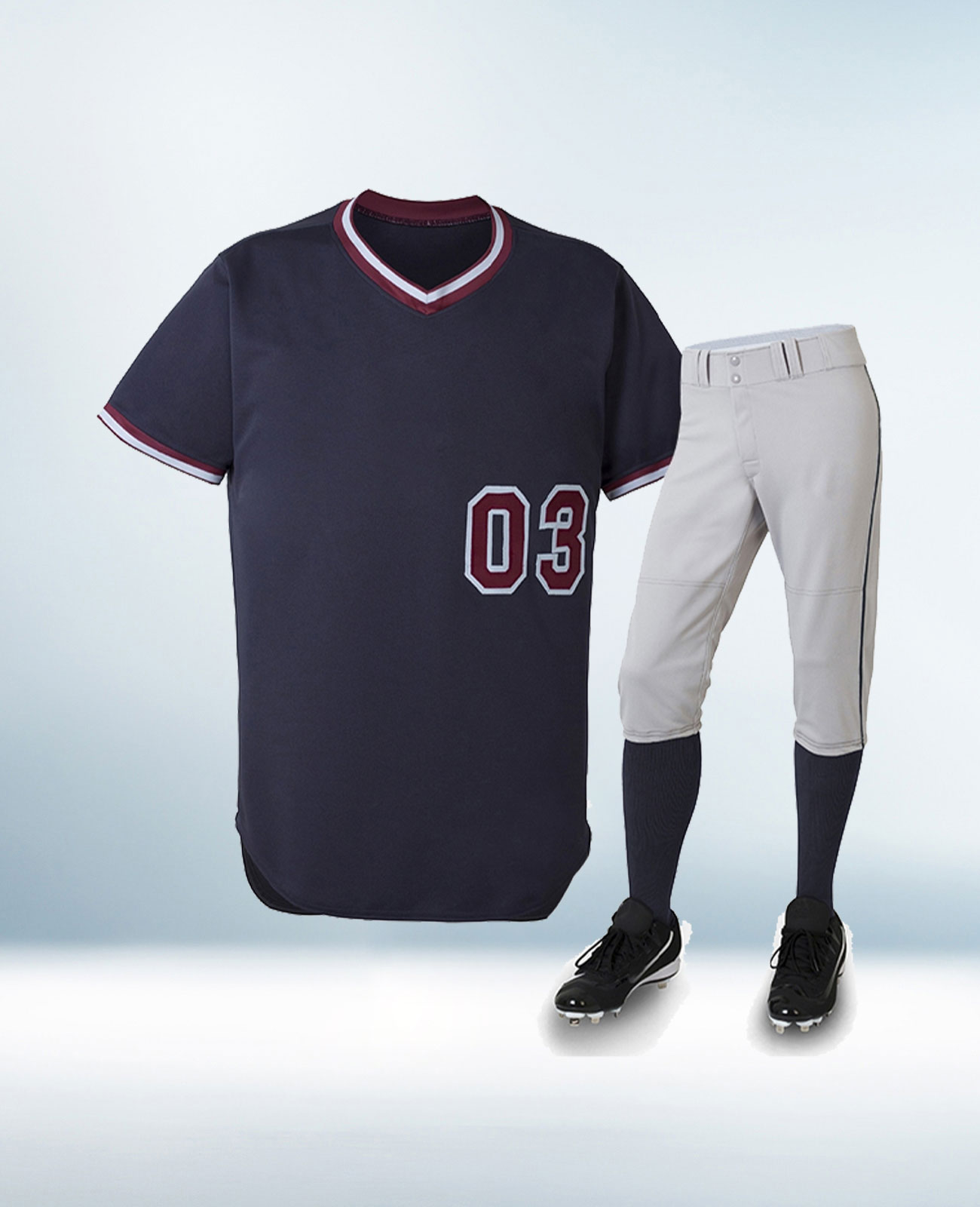 Custom Navy Blue Baseball Uniform
