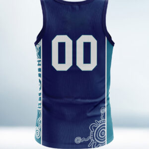 Custom Blue and Sky Basketball Jersey