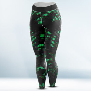 Custom Black and Green Legging