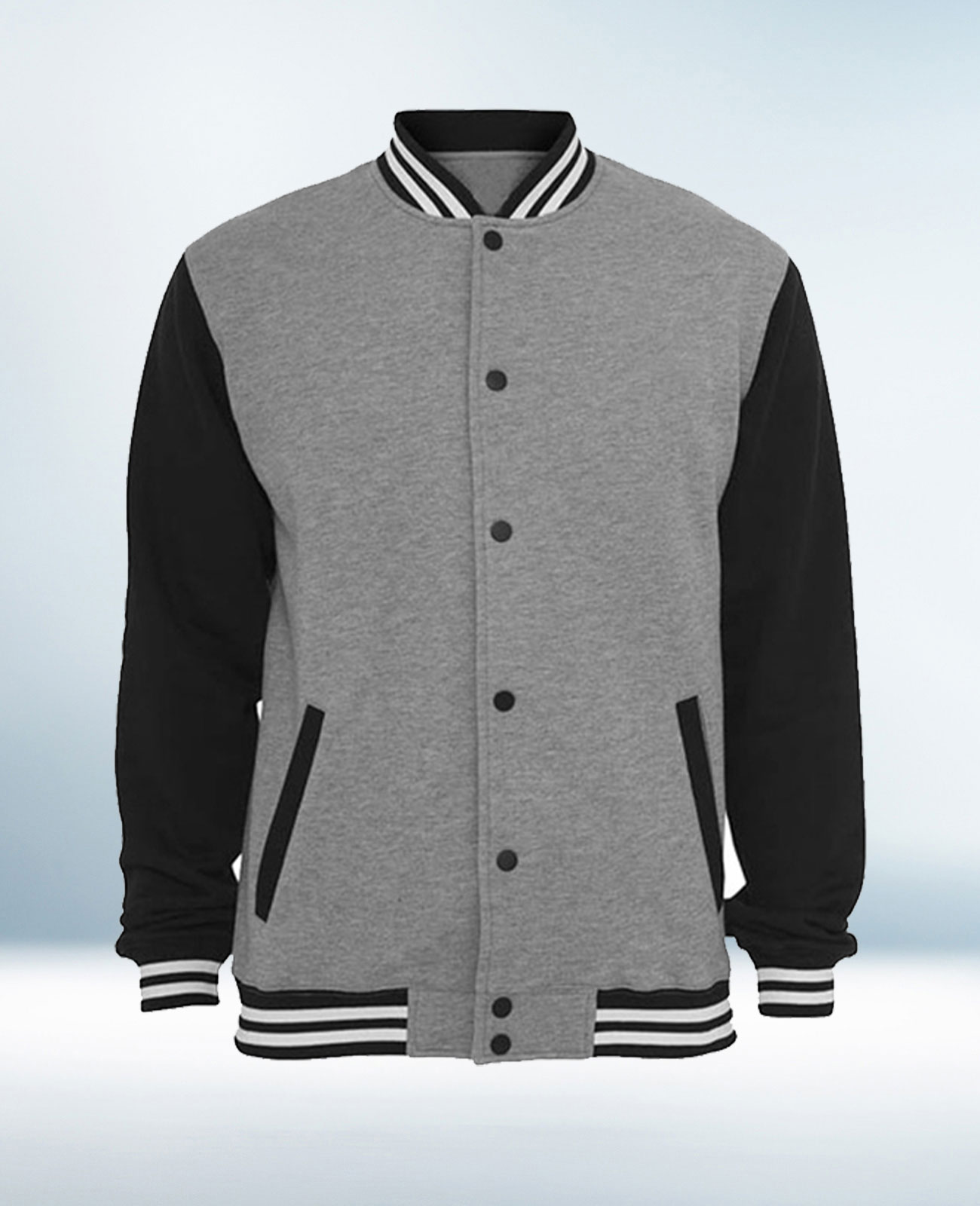 Custom Grey Varsity Jacket