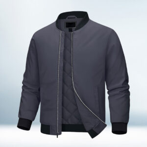 Custom Navy Blue Bomber Jacket