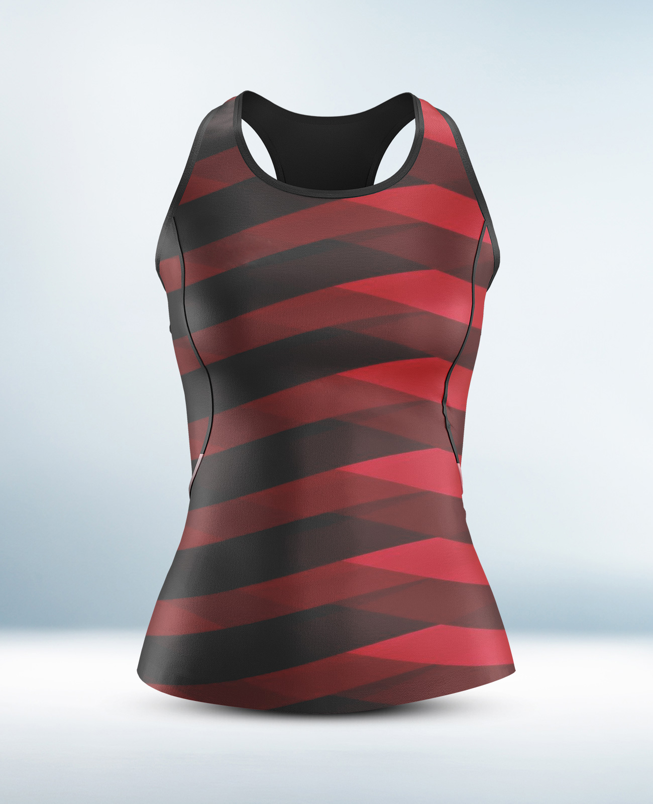 Cusotm Red and Black Tanktop