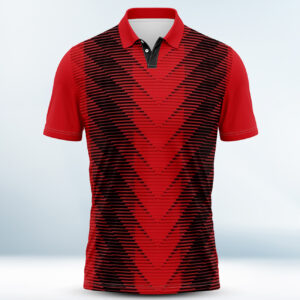 Custom Red and Black Polo Shirt