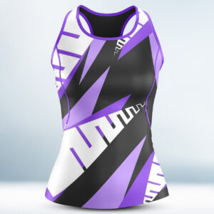 Cusotm Purple and Black Tanktop