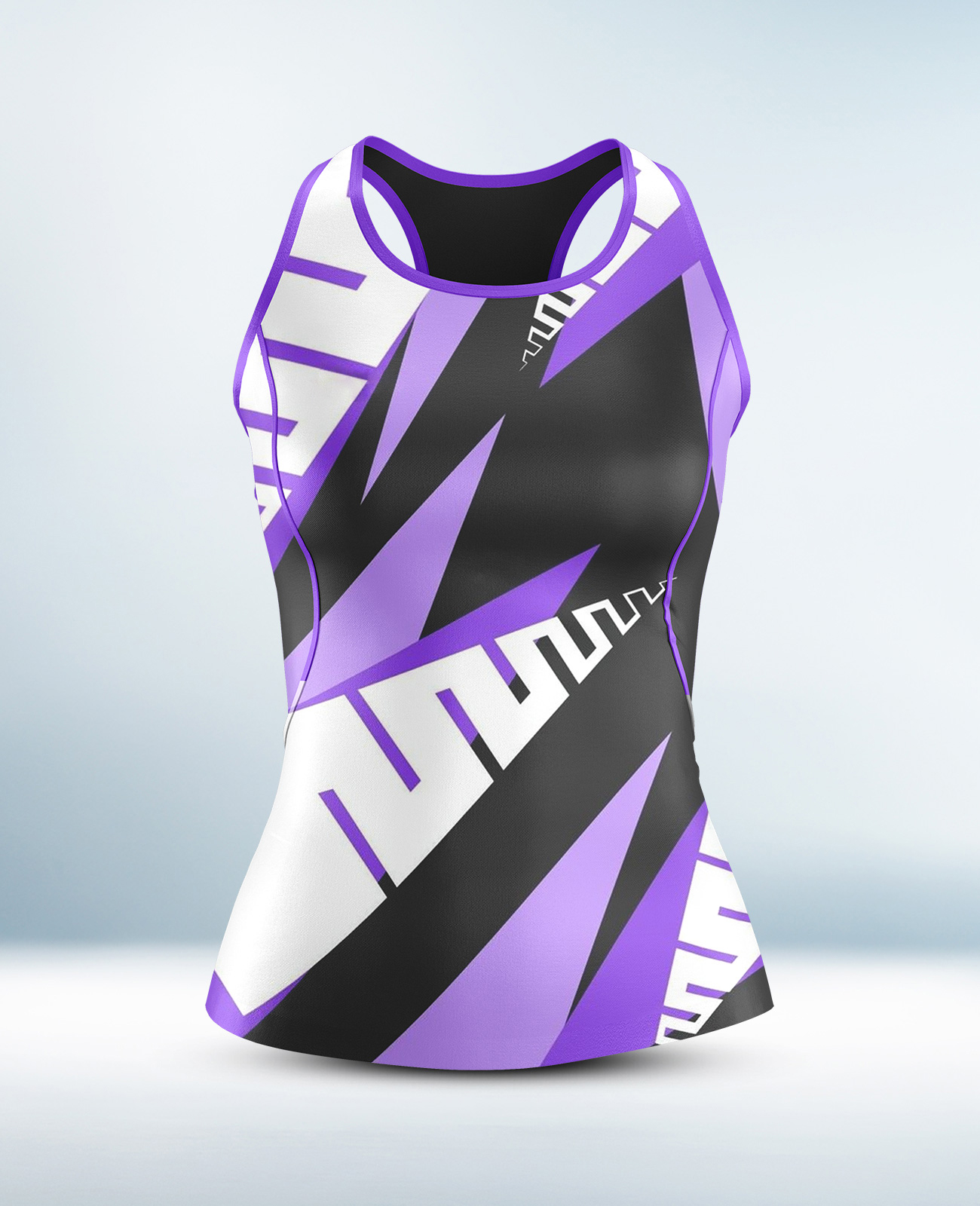 Cusotm Purple and Black Tanktop
