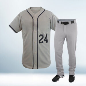 Custom Grey Baseball Uniform