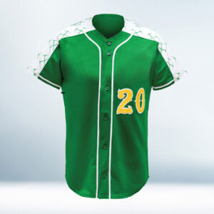 Custom Shiny Green Baseball Jersey