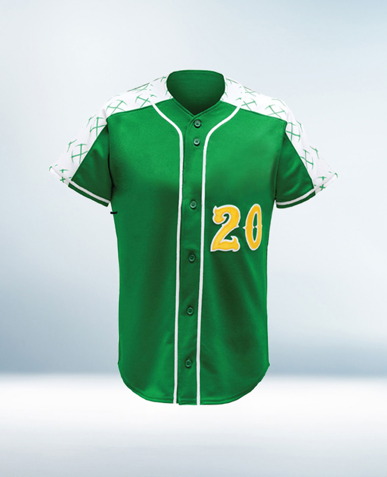 Custom Shiny Green Baseball Jersey