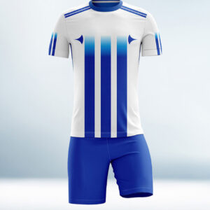 Custom Blue and White Football Uniform