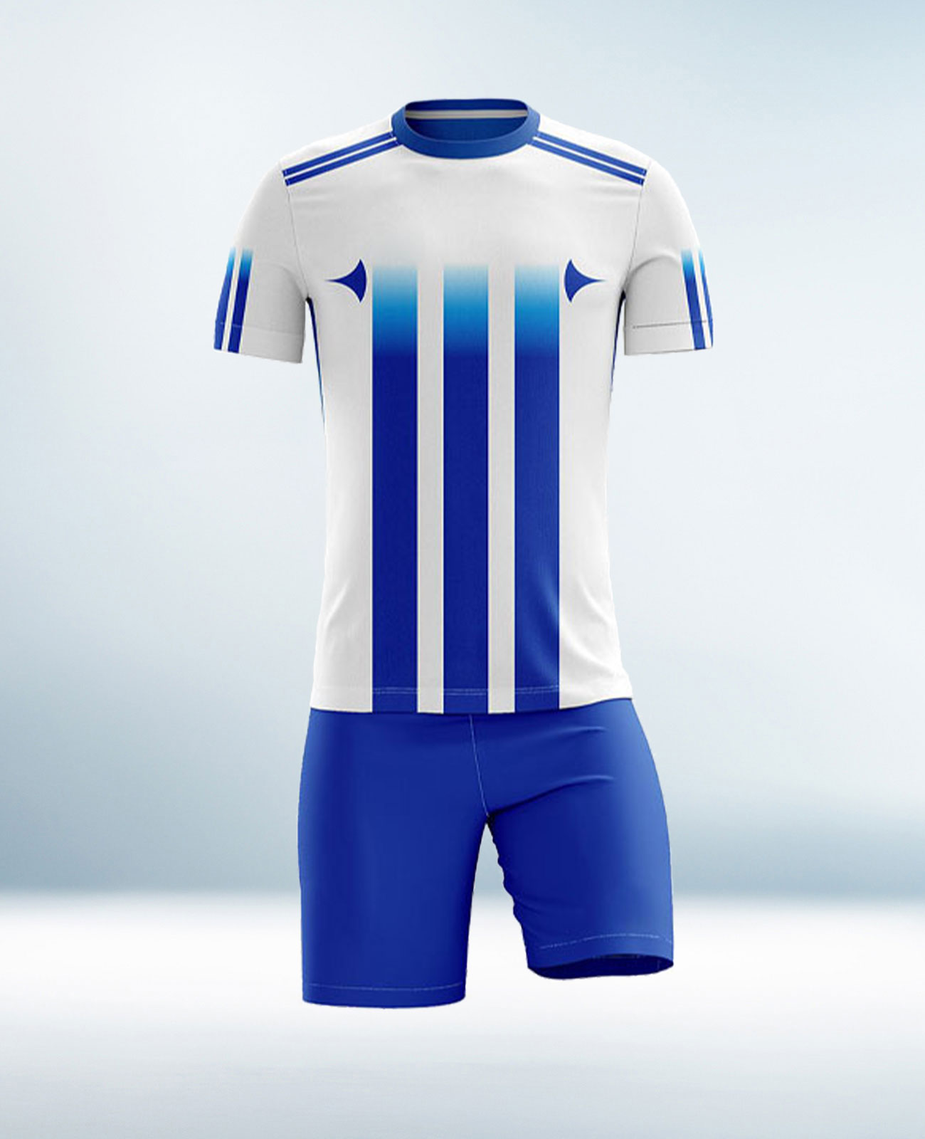 Custom Blue and White Football Uniform