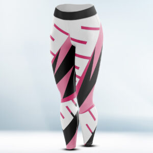 Custom Pink, Black and White Legging