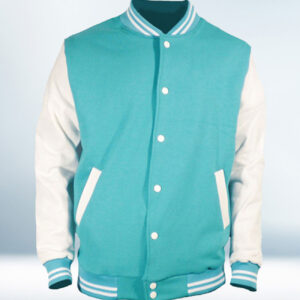 Custom Sky Blue Varsity Jacket
