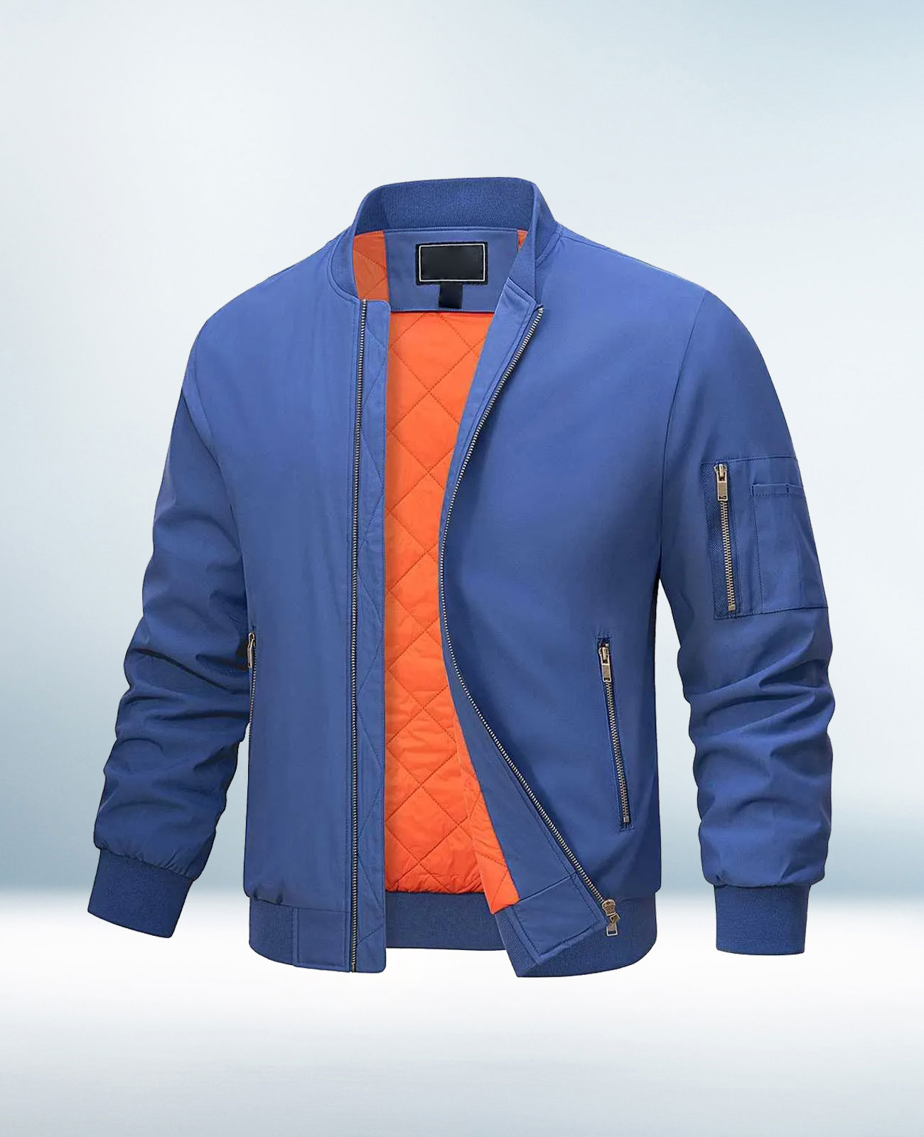 Custom  Blue Bomber Jacket