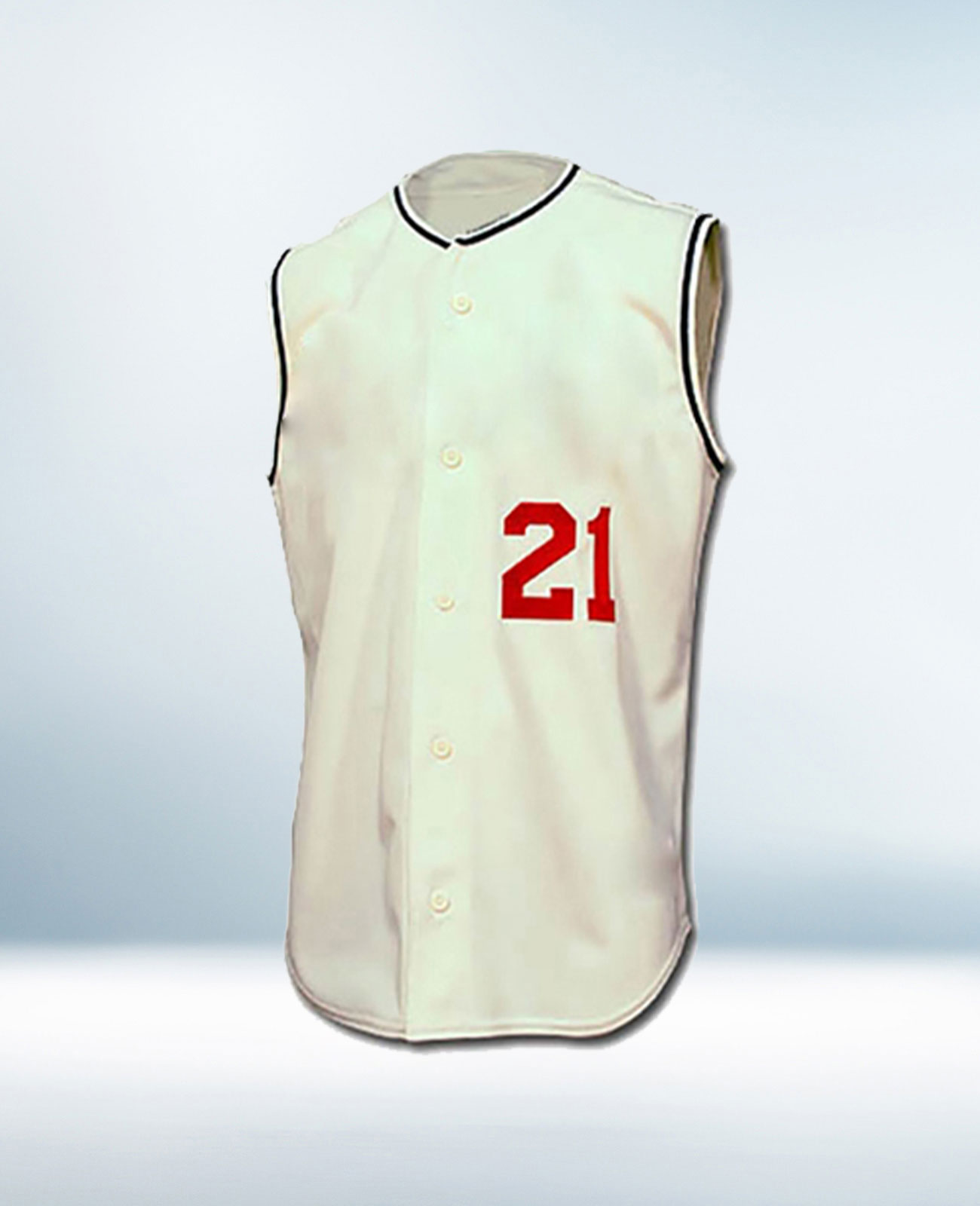 Custom White Sleevless Baseball Jersey