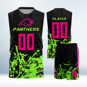 Cusotm Parrot and Black 7v7 Uniform