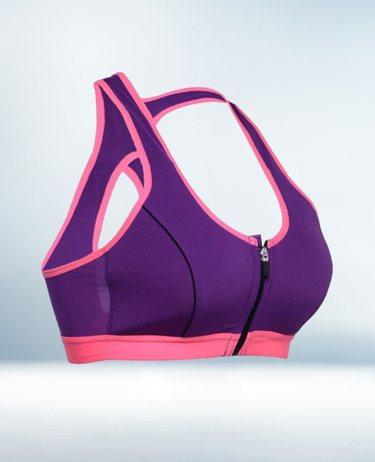 Custom Purple and Pink Sports Bra