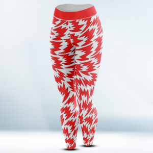 Custom Red and White Legging