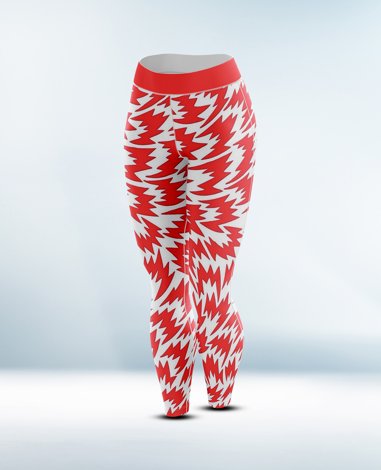 Custom Red and White Legging