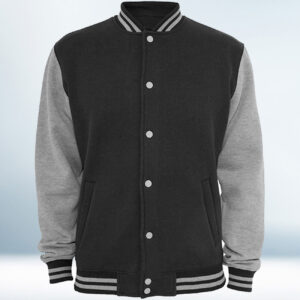 Custom Dark Grey Varsity Jacket