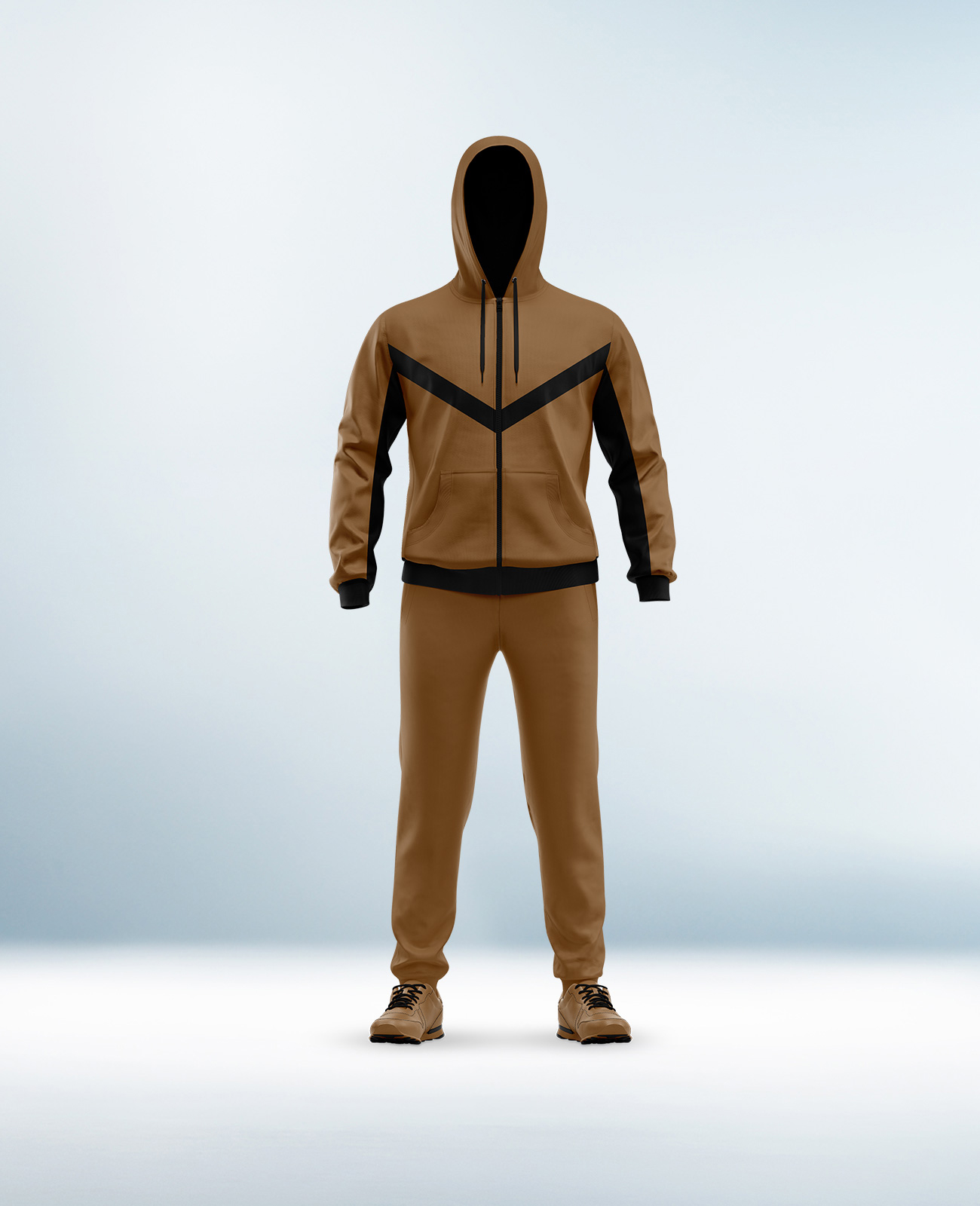 Cusotm Black and Brown Tracksuit