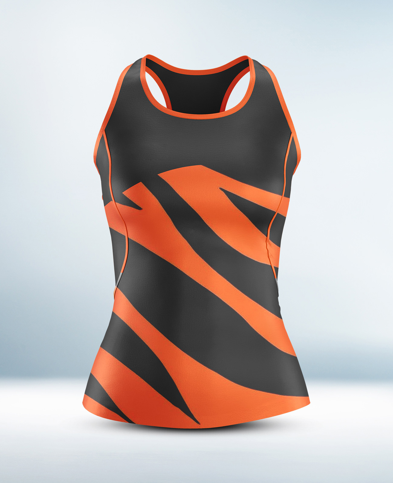 Cusotm Oraneg and Black Tanktop