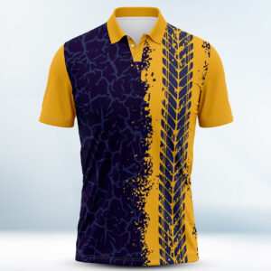 Custom Blue and Yellow Polo Shirt