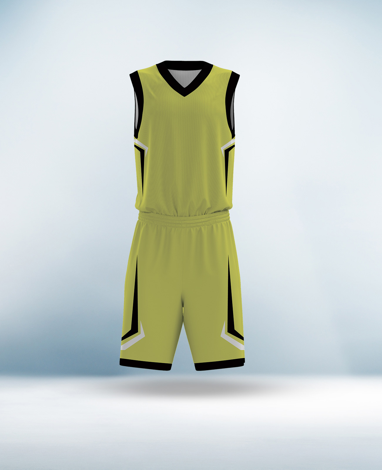 Custom Lemon and Black Basketball Uniform