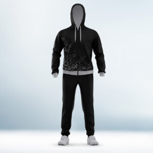Cusotm Black and Grey Tracksuit