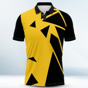 Custom Black and Yellow Polo Shirt