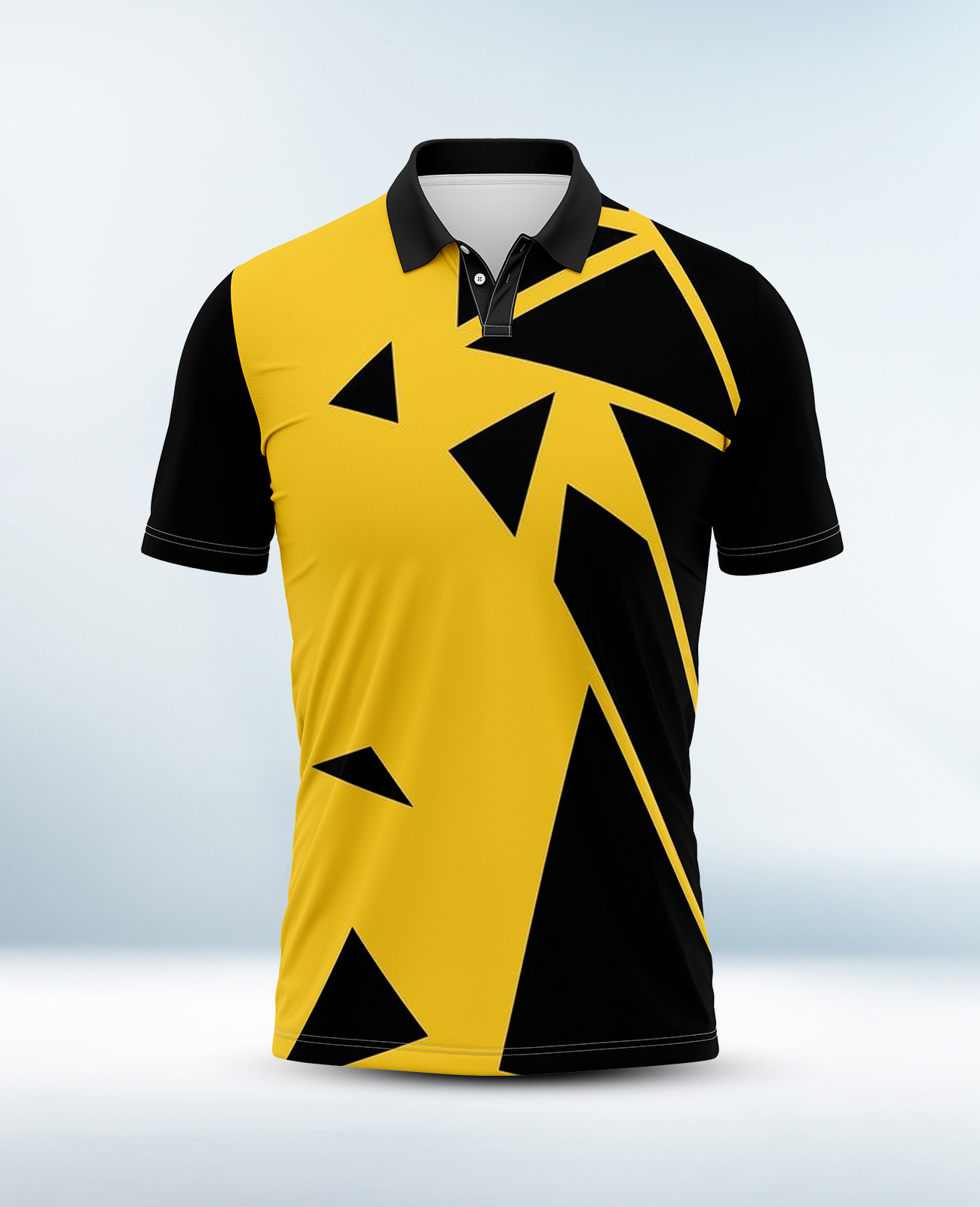 Custom Black and Yellow Polo Shirt