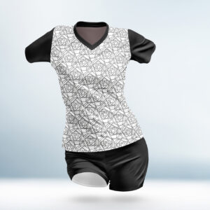 Cusotm Grey and Black Soccor Uniform