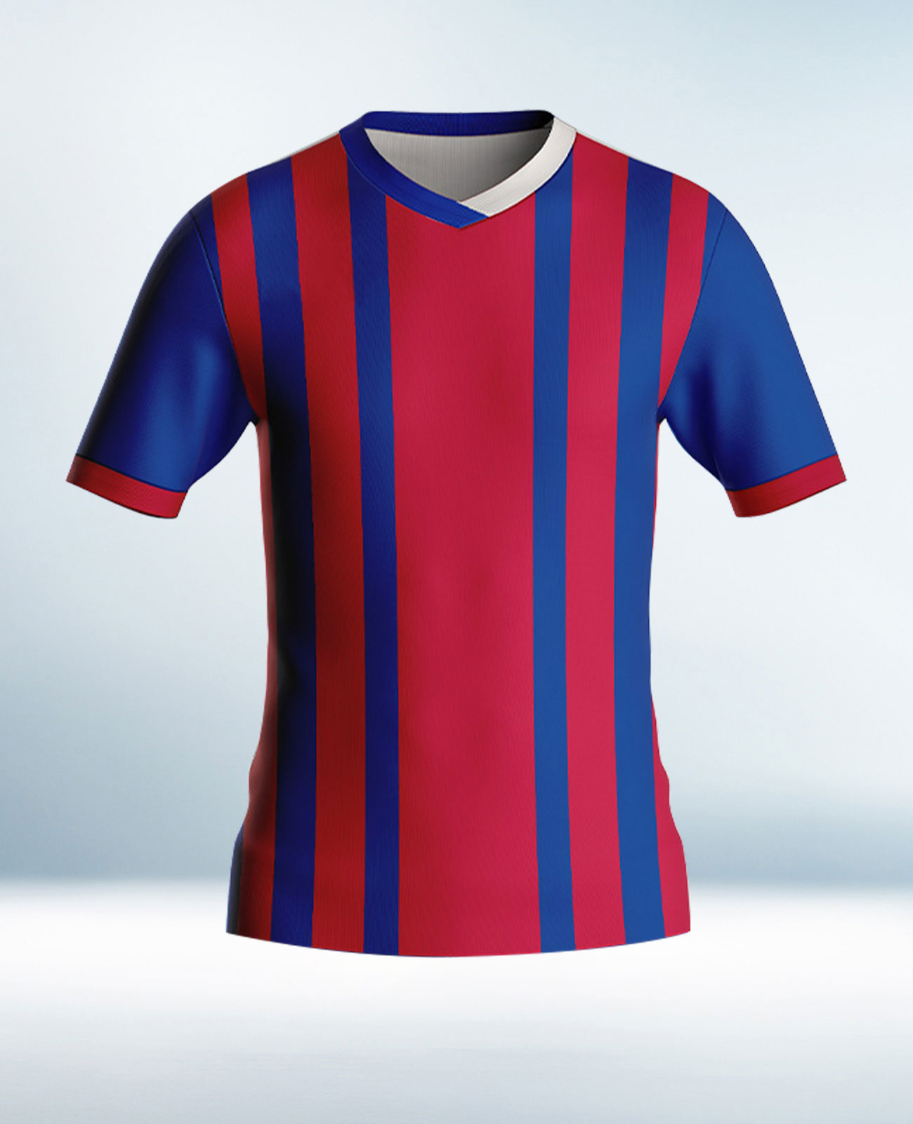 Cusotm Blue and Red Soccer Jersey