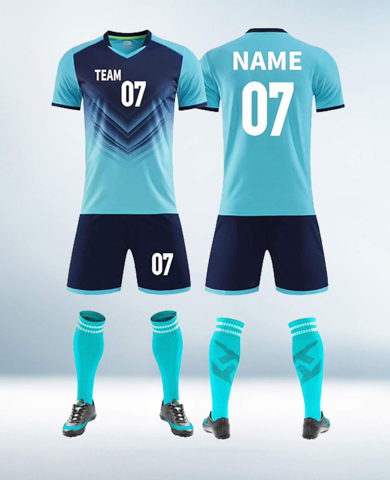 Custom Navy Blue Football Uniform
