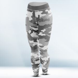 Custom Grey and White Legging