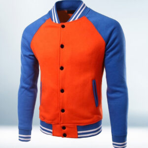 Custom Orange Varsity Jacket