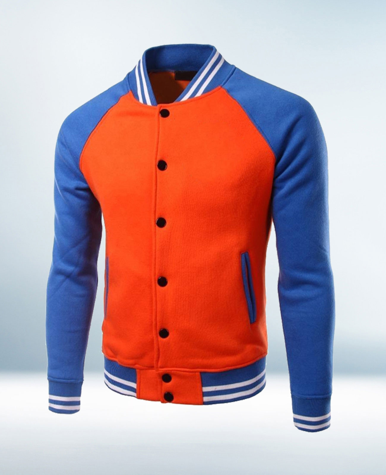 Custom Orange Varsity Jacket