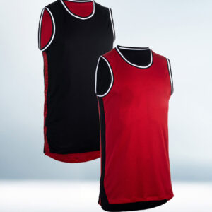 Custom Black and Red Basketball Jersey