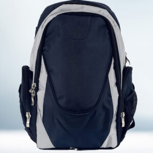 Custom Navy Blue and Grey Backpack