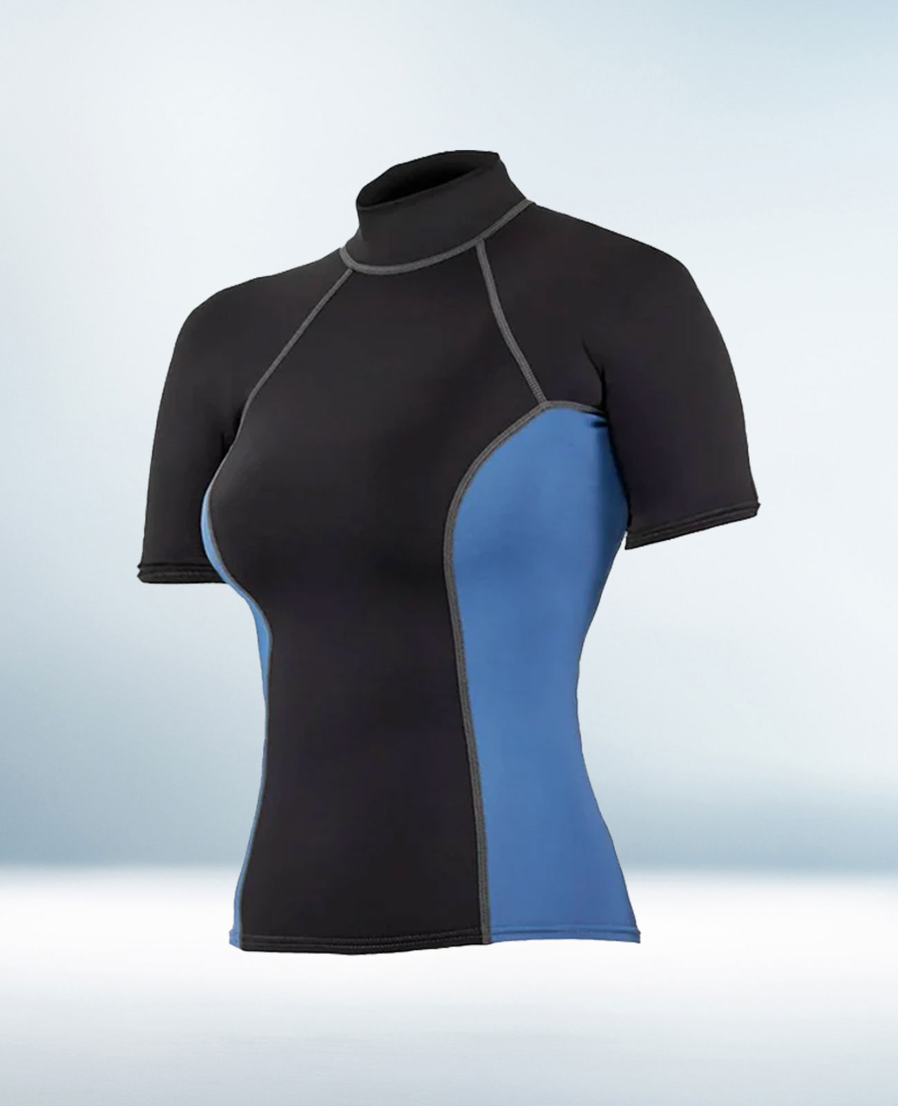 Custom Black and Blue Rash Guard