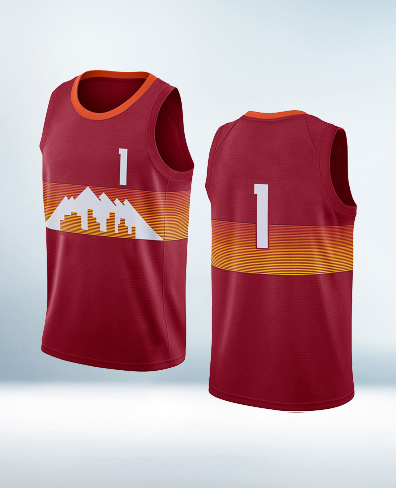 Custom Maroon Basketball Jersey